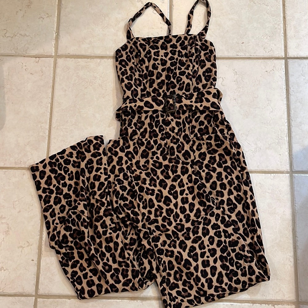 Leopard print jumpsuit